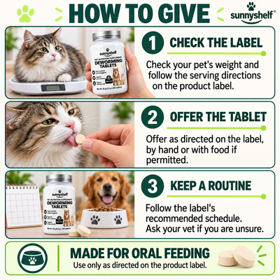 Pet insect repellent tablets for animal health